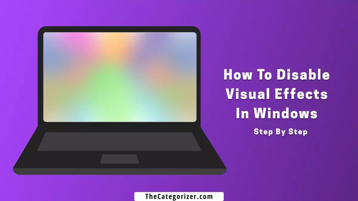 how to disable visual effects in windows