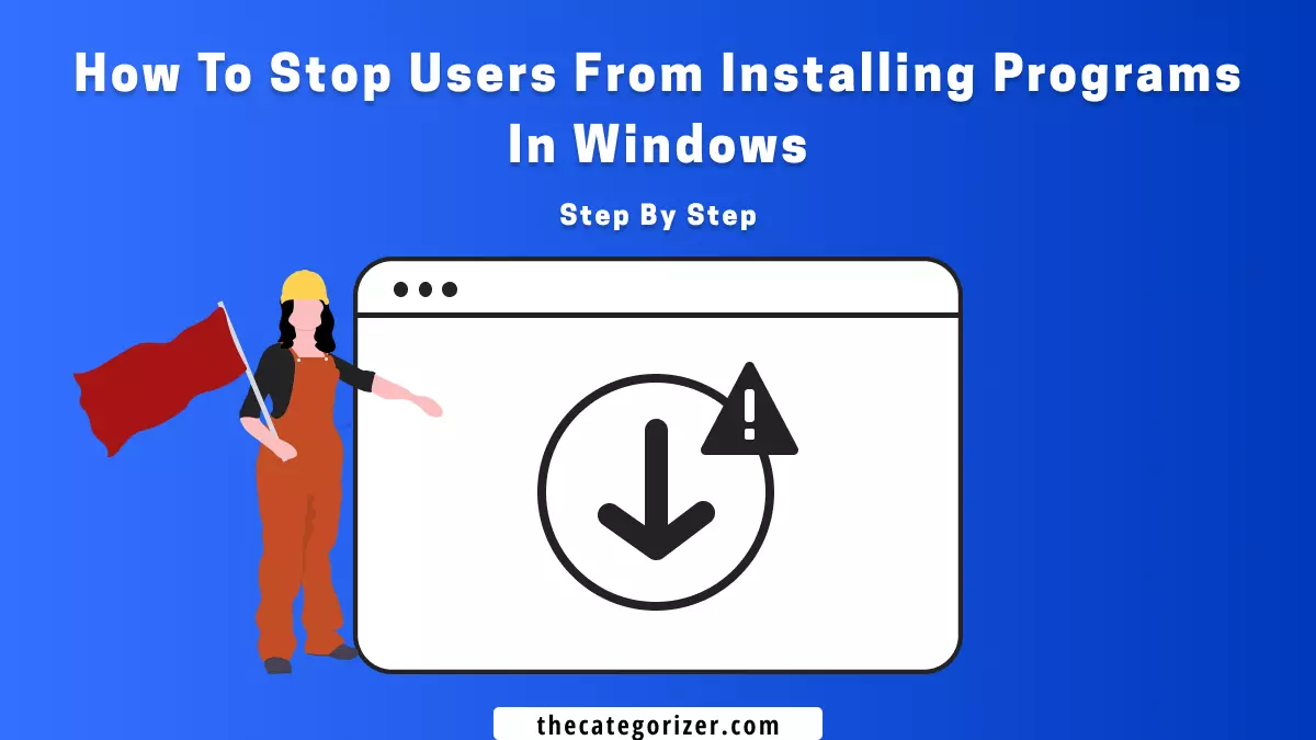 prevent users from installing software windows