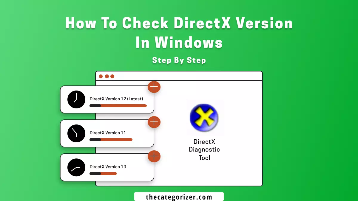 how to check DirectX version in windows