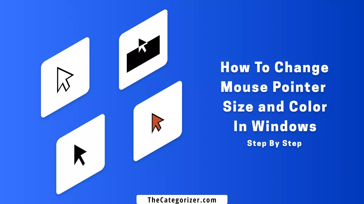 how to change mouse pointer color and size in windows 11