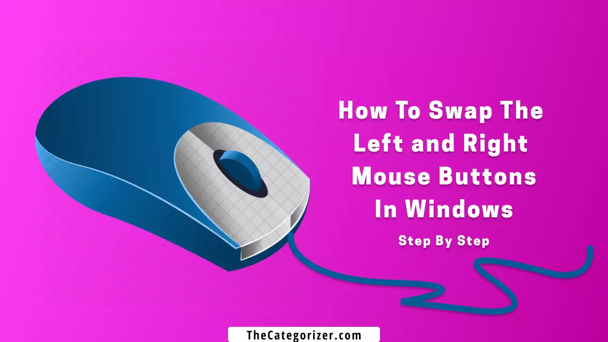 how to swap left and right buttons in windows