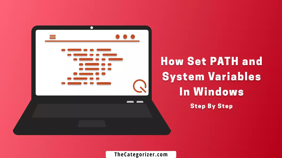 how to set path and system variables in windows