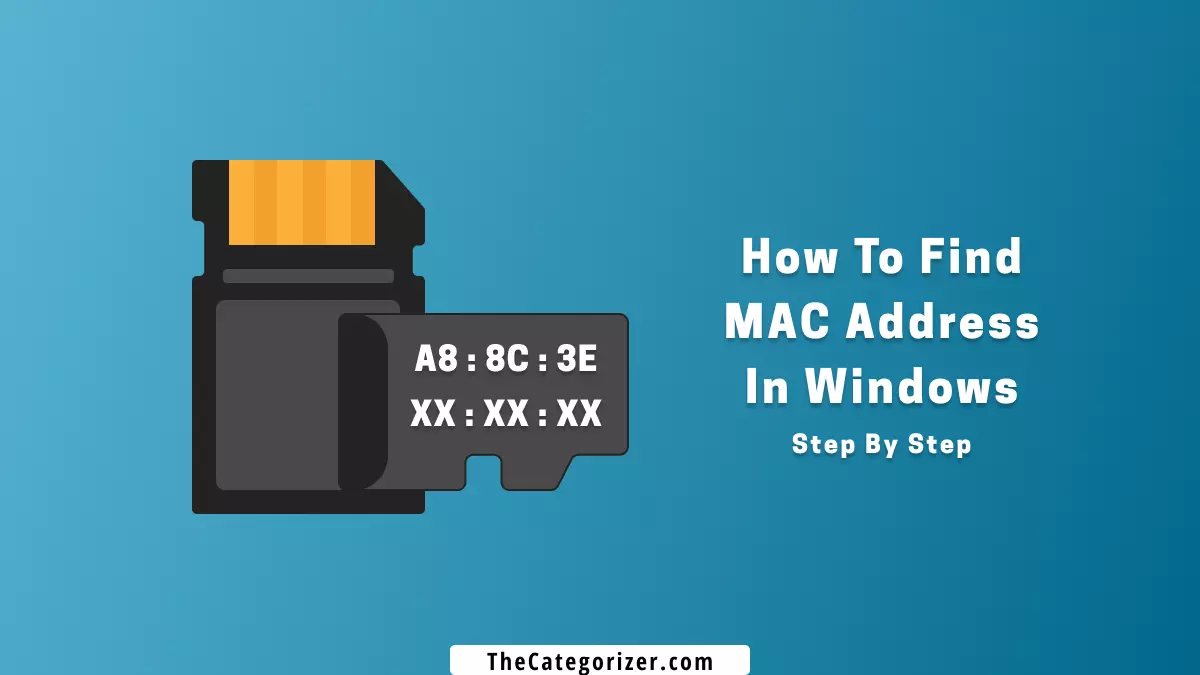how to find MAC Address in Windows 11