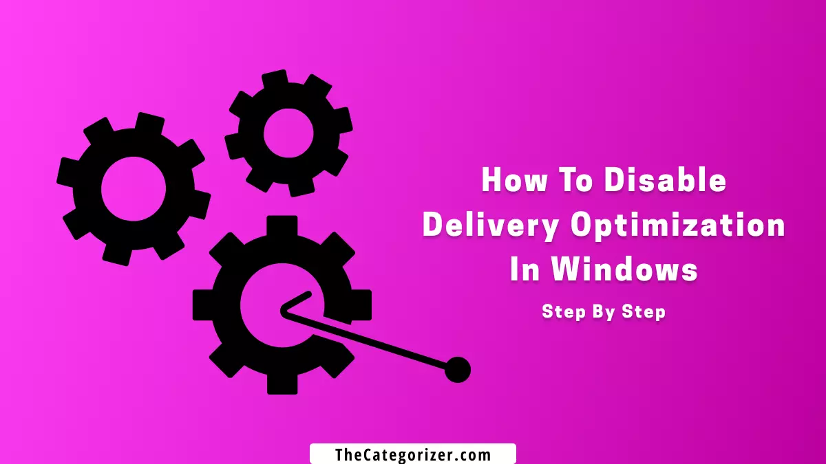 how to turn off delivery optimization in windows