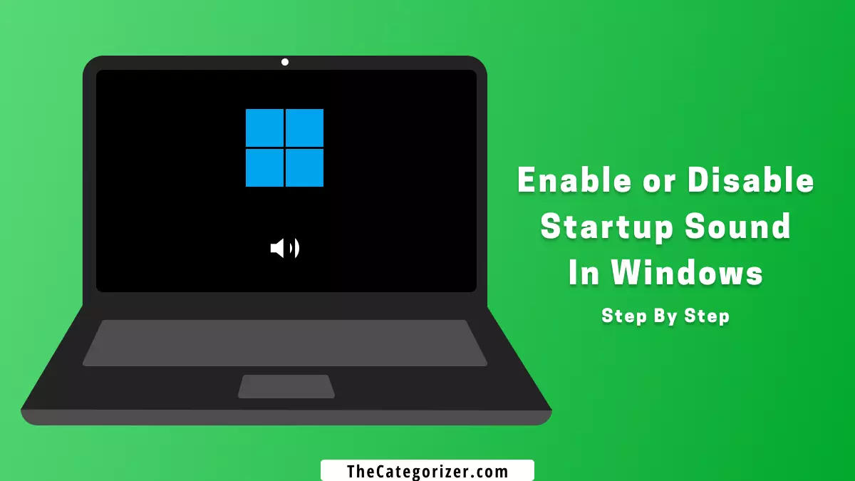 enable or disable startup sound in windows
