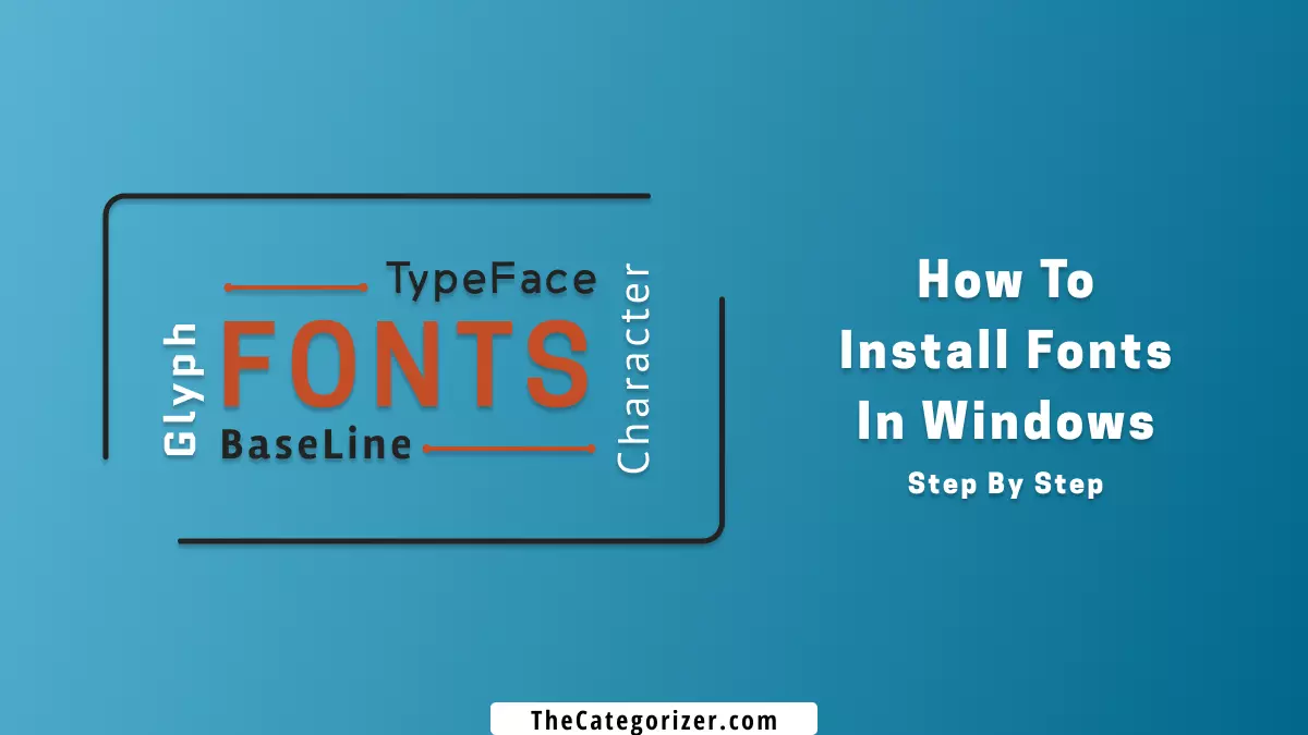 how to install fonts in windows 11