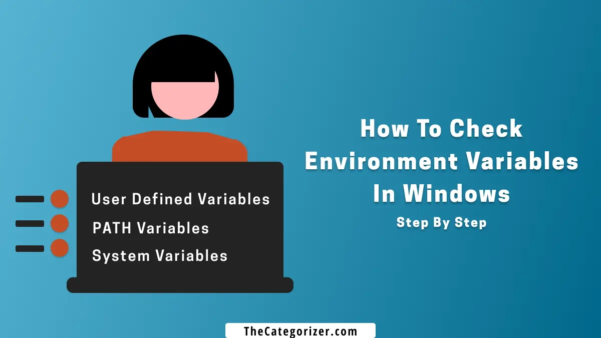 how to check environment variables in windows